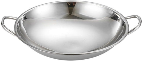 Uonlytech Stainless Steel Pasta Stockpot - Wok Pan for Everyday Cooking