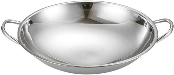 Uonlytech Stainless Steel Pasta Stockpot - Wok Pan for Everyday Cooking