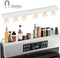 BFONS 30 Inch Silicone Magnetic Stove Top Shelf, Kitchen Over Stove Spice
