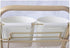 4Pcs Hanging Cup Holder, Rolling Cart Accessories, Space Saver Storage Bucket, Makeup Pencil Holder, White