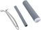 Pots Handle Sleeve, Cast Iron Handle Cover for Skillets, Heat Insulation Silicone Handle Holder (Gray, Large)