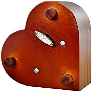 WESTONETEK Vintage Heart Shaped Wood Carved Musical Box Gift for Christmas, Birthday, Valentine's Day - You are My