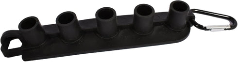 xiangxu Pressure Washer Nozzle Holder 1/4" inch Quick Connect Spray Nozzle Tips Set Holds 5PCS Holes Black Durable Plastic(5 Pcs Holes)