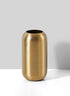5.5" 2.75" Serene Spaces Living Matte Gold Floral Capsule Vase, Stylish Flower Vases for Centerpieces at Weddings