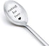 Mothers Day Birthday Gifts Spoon for New Pregnant Mom, Cute Engraved Serving Spoons for Women After Birth