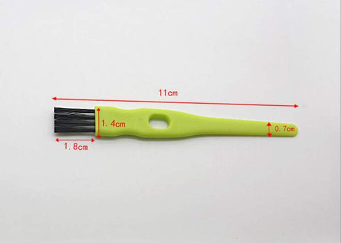 20 Pcs 11CM/4.33 Inch Green Plastic Handle Mini Dust Removal Brush, Nylon Hair Brush for Computer Keyboard Cleaning,