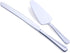Cake Knife and Server Set - Stainless Steel Cake Cutter Set for Weddings, Birthdays, Parties