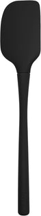 Tovolo Black Flex-Core All Silicone Spatula, Ergonomic Handle, Heat-Resistant Rubber Baking Tool, BPA-Free & Dishwasher