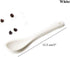 AKOAK 5-Inch White Ceramic Spoon - Ideal for Coffee, Tea, Yogurt, and Desserts