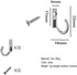 10 Pieces Zinc Alloy Antique Wall Mounted Small Hooks with Screws for Home Hanging Keys, Towels, Hats