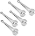 Flatware Food Serving Tongs, 6 inch Stainless Steel Mini Appetizer Buffet Tongs, Pack of 5