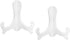 uxcell 2pcs 6" White Plastic Folding Easel Plate Holder for Decorative Picture Frames