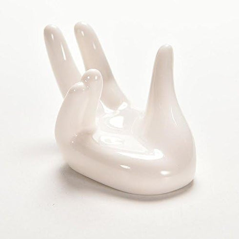 Eshylala 3 Pack Air Plants Holders Ceramic Mini Hand Shape Stand Tillandsia Holder Small Container Pot Hand Shape Small