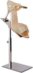 1 pcs Modern Mirror Polished Shoe Riser Sandal Shoe Store Metal Shoe Display Stand Rack Stand Adjustable Height (Mirror