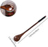 Handmade Wooden Long Handle Coffee Spoon Stirrer with Cable Tie, Retro Honey Jar Spoons Teaspoon Tea Stirring Spoon (2 Pack)