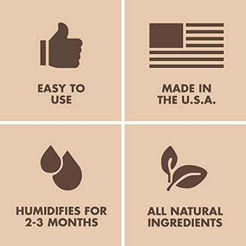 Boveda Two-Way Humidity Control Packs for Seasoning – 84% RH, 4 Pack in Resealable Bag, Size 60, Up to 100-Count
