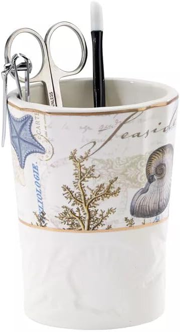 Avanti Linens Tumbler, Nautical Inspired Home Decor, Guest Bathroom Essentials (Antigua Collection)