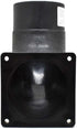 Big Horn 11433 4-5/8-Inch Flanged Elbow, 4-Inch, Black