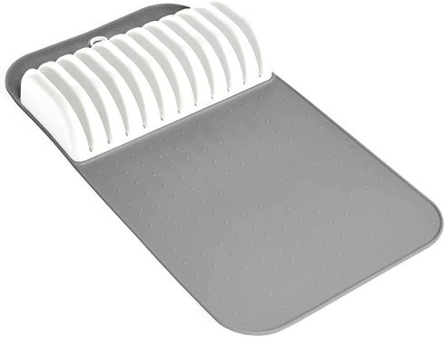 Madesmart Premium Antimicrobial Classic Large Knife Mat, Soft-Grip Non-Slip Drawer Organizer, EPA Certified, White