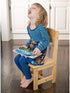 KRP-110 10", Constructive Playthings Classic Rubberwood Chair for Preschool and Classroom Seating, Durable Classroom
