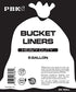 5 Gallon Bucket Liner Bags for Marinading and Brining, Durable, BPA Free, 25/Roll