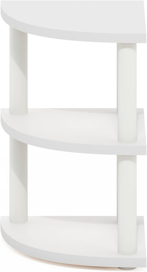 Countertop 3-Tier Countertop Furinno Turn-N-Tube Kitchen Organizer, Corner Organizer Shelf, Corner Shelf, for Kitchen
