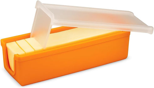 Silicone Butter Keeper with Built-in Slicing Blade & Microwave Safe Lid - Keep Butter Fresh & Accessible BPA Free