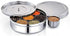 Chanaksha Trading Spice Container Stainless Steel Round Spices Box Kitchen Masala Dabba - Spice