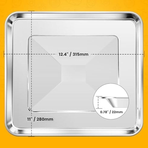 Air Fryer Tray Replacement for Cuisinart TOA-60 TOA-65 TOA-70 Toaster Air Fryer Convection Oven, 12.2*11'' Non-stick Mesh Air Fryer Stainless Steel Basket Wire Rack Accessories Parts, Dishwasher Safe