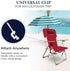 Adjustable Beach Chair Umbrella with UV Protection