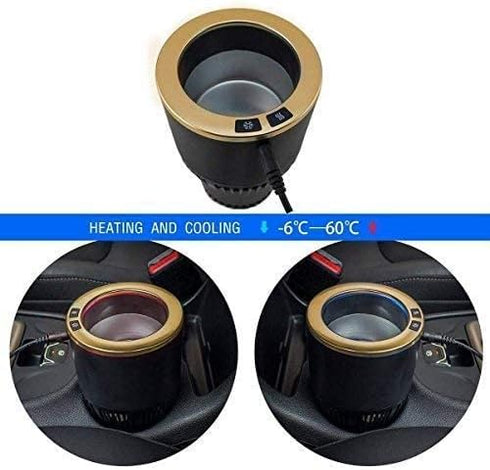 2-in-1 Commuter/Traveler/Road Premium Car Cup Warmer Cooler Smart Car Cup Mug Holder Holiday Seasonal Present | Perfect