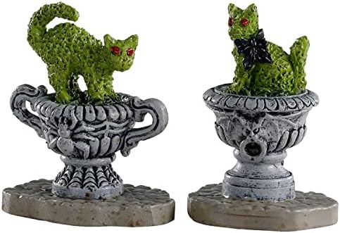 Lemax Spooky Town Village Collection Haunted Topiary, Set of 2 #04714