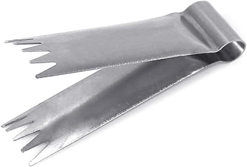 Silver Stainless Steel Walnut Clip, Baking Bread Dessert Pastry Decoration Tool, Cake Bun Decorating Tool