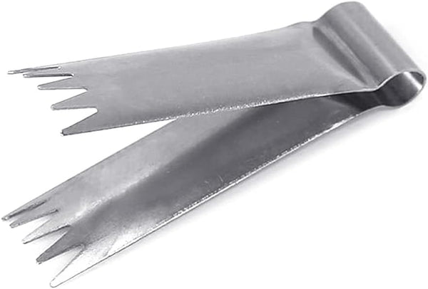 Silver Stainless Steel Walnut Clip, Baking Bread Dessert Pastry Decoration Tool, Cake Bun Decorating Tool