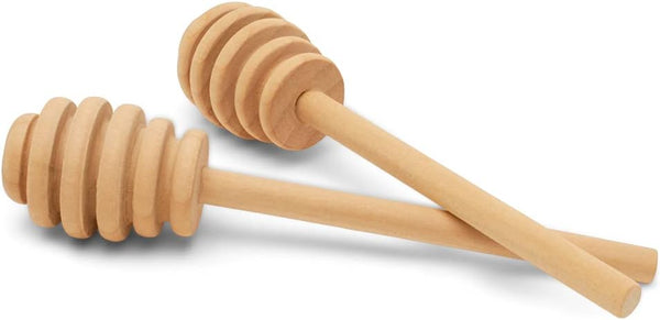 Wooden Honey Dipper Sticks, Honey Comb Wand Stirrers for Tea, Honeycomb Dripper Stir Spoons, Wood Dabber Combs Drizzler