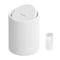 Mini Desk Trash Can with Lid for Desk,1.5L Brushed Stainless Steel Countertop