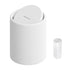 Mini Desk Trash Can with Lid for Desk,1.5L Brushed Stainless Steel Countertop