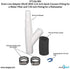 ET116-001 Drain Line Adapter (DLA) with 1/4-inch Quick Connect Fitting for Water Filter and 7/8-inch Dishwasher Fitting