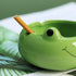 123Arts Ceramic Frog Ashtray - Animal Ashtray Flowerpot Home Decor