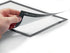Durable Duraframe Self Adhesive Magnetic Sign Holder, Half Letter-Size 5.5" x 8.5" - Silver Frame - Pack of 2