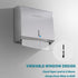 Commercial 300 Fold/280 SUS304 Paper Towel Dispenser Wall Mount: Large Capacity Paper Towel Holder for Bathroom