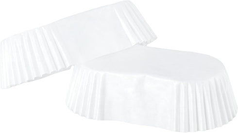Oval Paper Baking Cups, Cupcake Liners for Muffins, Oval Mini Cake Mould Kitchen Supplies (White)