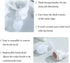 AORTULL Set,Modern Toilet Brush and Holder Ceramic Toilet Bowl Brush Holder,Cute Bathroom Decor, Non-Scratch Bristles