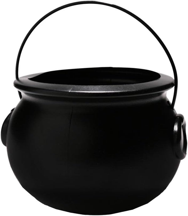 7 1/4" Black Plastic Cauldron