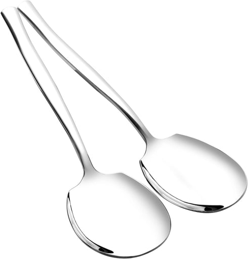Quickquick 8 Pieces Large Buffet Serving Spoon, Stainless Steel Serving Spoon