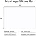 Gartful 2Pcs Extra Large Silicone Mats for Countertop, 28" by 20" Multipurpose Mat, Counter Table Protector, Desk Saver Pad, Placemat Nonstick Nonskid Heat-Resistant Pad, Translucent