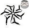 Adjustable Bed Sheet Holder Straps, 6 Way Cross Elastic Sheet Fasteners for Round and Square Mattresses