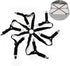 Adjustable Bed Sheet Holder Straps, 6 Way Cross Elastic Sheet Fasteners for Round and Square Mattresses