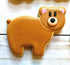 Ann Clark 3-Pc Bear Cookie Cutters Set, Made in the USA, Tiny Bear and Bear Face Designs