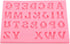 Alphabet Silicone Mold, 26 Uppercase Letters for Cookies Desserts Making Tool, Chocolate Fondant Polymer Clay